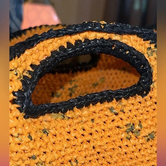 Colorful & Bright Tote Bag for Summer Orange/Pink Medium Size great for beach - Picture 4 of 6